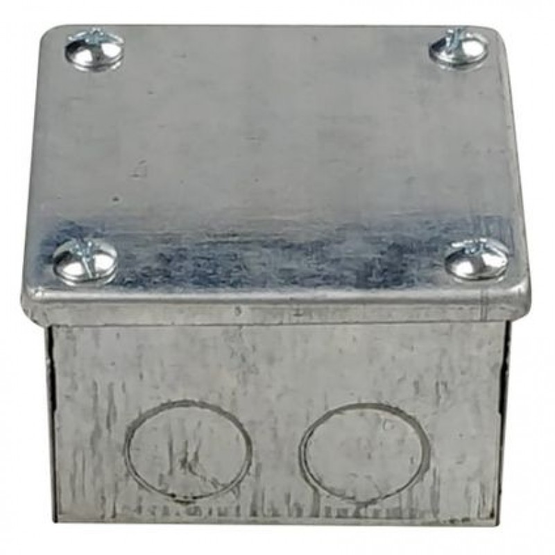 Metal Adaptable Box 3" x 3" x 2" With Knockout